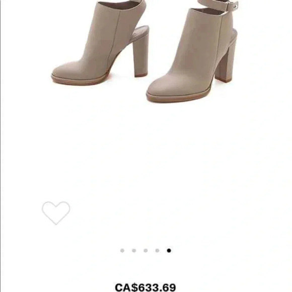 Vince High  Heeled Sling back Mule Shoe with Ankle Strap - Picture 2 of 10